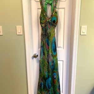 Peacock gown